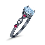 Vintage Style Oval Natural Stone Ring