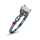 Vintage Style Oval Natural Stone Ring