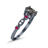 Vintage Style Oval Natural Stone Ring