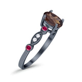 Vintage Style Oval Natural Stone Ring