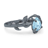 Pear Teardrop Leaf Vintage Style Ring