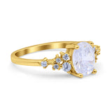 Art Deco Moissanite Silver Ring