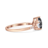 Pear Teardrop Vintage Style Ring