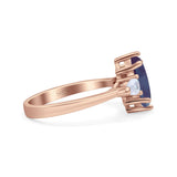 Three Stone Marquise Pear Trellis Ring