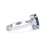 Three Stone Marquise Pear Trellis Ring