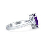 Three Stone Marquise Pear Trellis Ring