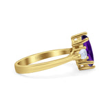 Three Stone Marquise Pear Trellis Ring