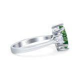 Three Stone Marquise Pear Trellis Ring