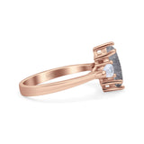 Three Stone Marquise Pear Trellis Ring