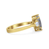 Three Stone Marquise Pear Trellis Ring