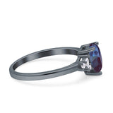 Art Deco Pear Teardrop Vintage Style Ring 