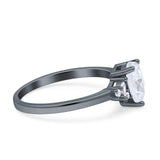 Art Deco Pear Teardrop Vintage Style Ring 