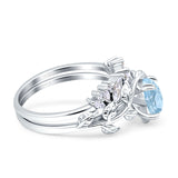 Teardrop Pear Leaf Style Ring