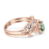 Teardrop Pear Leaf Style Ring