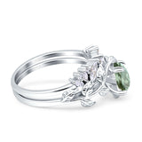 Teardrop Pear Leaf Style Ring