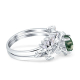 Teardrop Pear Leaf Style Ring