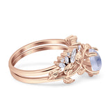 Teardrop Pear Leaf Style Ring