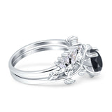 Teardrop Pear Leaf Style Ring