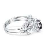 Teardrop Pear Leaf Style Ring