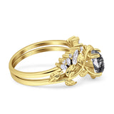 Teardrop Pear Leaf Style Ring