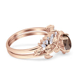 Teardrop Pear Leaf Style Ring