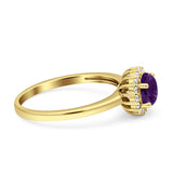Art Deco Round Halo Vintage Ring