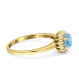 Art Deco Round Halo Vintage Ring