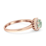 Art Deco Round Halo Vintage Ring