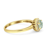 Art Deco Round Halo Vintage Ring