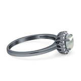 Art Deco Round Halo Vintage Ring