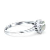 Art Deco Round Halo Vintage Ring