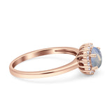 Art Deco Round Halo Vintage Ring