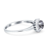 Art Deco Round Halo Vintage Ring