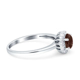 Art Deco Round Halo Vintage Ring