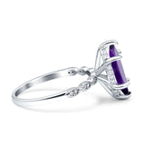 Art Deco Marquise Solitaire Hidden Halo Ring