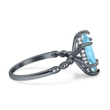 Art Deco Marquise Solitaire Hidden Halo Ring