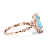 Art Deco Marquise Solitaire Hidden Halo Ring