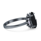 Art Deco Marquise Vintage Style Tapered Ring