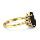 Art Deco Marquise Vintage Style Tapered Ring