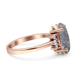 Art Deco Marquise Vintage Style Tapered Ring