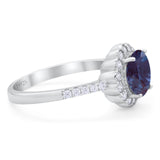 Round Natural Stone Floral Ring