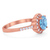 Round Natural Stone Floral Ring