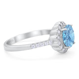 Round Natural Stone Floral Ring