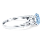 Oval Natural Stone Leaf Design Ring