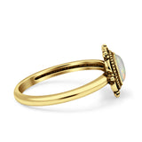 Oxidized Beaded Flower Oxidized Ring