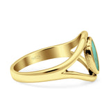 Oxidized Split Shank Oxidized Ring