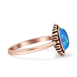 Oxidized Heart Solitaire Oxidized Ring