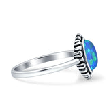 Oxidized Heart Solitaire Oxidized Ring