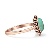 Oxidized Heart Solitaire Oxidized Ring