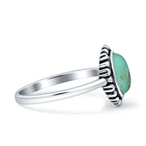 Oxidized Heart Solitaire Oxidized Ring